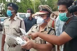 police commissioner kartikeya started drone camera surveillance in nizamabd