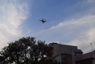 muradnagar police using drone camera for lockdown security in ghaziabad