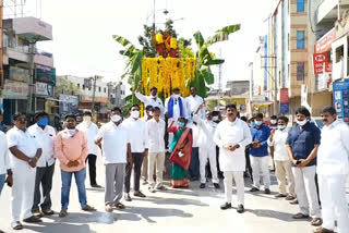 ambedkar jayanti celebrated in railway koduru