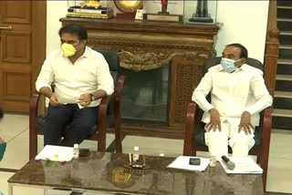 ministers ktr and eetala review on containment zones