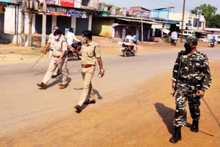 Police action increased for lockdown in Raigarh
