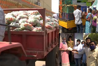 sloving farmers problems and distributiong vegitables to poor people in anantapur dst