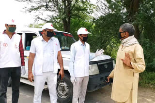 Red Cross Society distributed 6000 masks in hot-spot areas of Noon