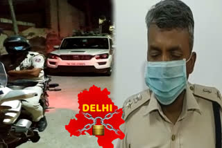 Police monitoring from hotspot to quarantine center in Dwarka at delhi