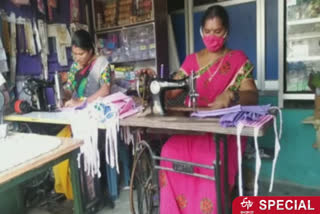 Women in Ramanathapuram produce face mask