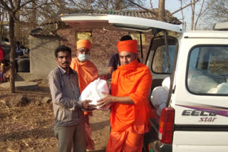 Distribution of Ration kits to workers