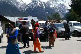 Sanitizers and masks being distributed in Kinnaur