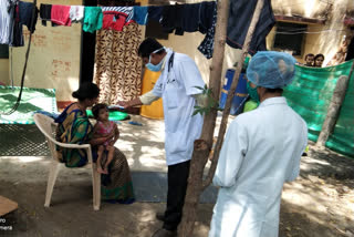 Medical checkup of Jhabua police family members