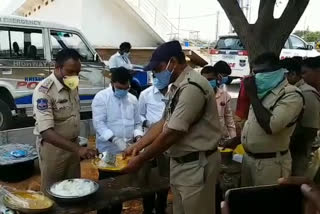 food provision for police staff who are working in corona pandemic situation