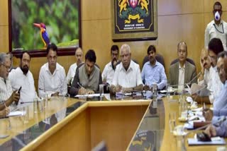 CM Yadiyurappa made meeting with senior minister on lockdown enforcement