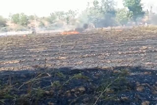 Electricity DP fire at Kesarganj in Vadali