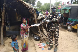 SSB distributed food packets to needy people