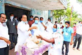 groceries distribution by ikr foundation in nirmal