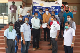 Hassan Rotary club donates to PM and cm relief fund