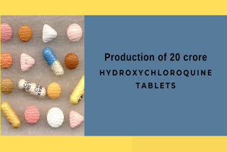 ഹൈഡ്രോക്‌സിക്ലോറോക്വിന്‍  20 കോടി ഹൈഡ്രോക്‌സിക്ലോറോക്വിന്‍ മരുന്നുകള്‍ ഇന്ത്യ ഉല്‍പാദിപ്പിക്കും  ഇന്ത്യ  കൊവിഡ് 19  Pharmaceutical industry produces 20 cr hydroxychloroquine tablets  hydroxychloroquine