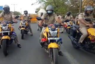 greater kailash police vigilant patrolling over wanderers during lockdown