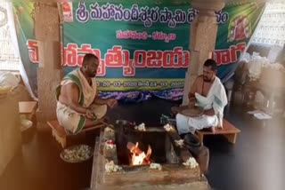 maha saraswathi yagam conducted in mahanandi temple