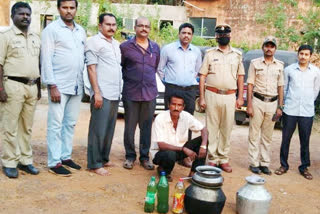 liquor seized in Mangalore by the excise department