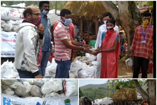 aziz prem ji organisation helped  238 poor families at paderu in visakhapatnam