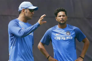 'Captain cool' Dhoni became angry on spinner KulDeep yadav!
