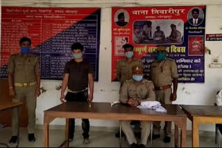 5 हजार का इनामी लुटेरा पुलिस मुठभेड़ में गिरफ्तार.