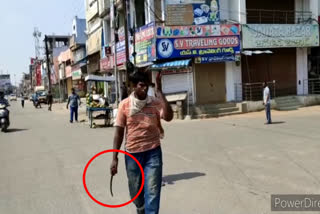 coconut seller attack on a person in kamareddy