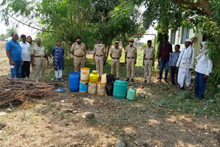 Attack on illegal bootlegging In Bidar