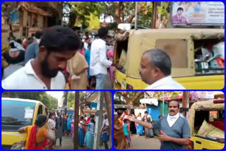 people face problems at red zone areas in taking ration at krishnalanka in vijayawada
