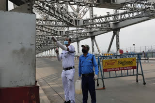 sanitization howrah bridge