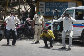 mumbai police took action against those who did not following lockdown rules