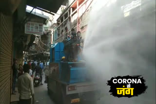 Sanitization in chandni chowk