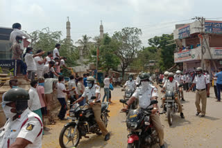 Root March by Ranebennur Police