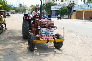 Malkajgiri Police Spread Awareness on corona virus On tractors