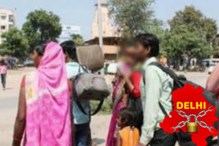 Kotla Mubarakpur police caught 7 migrating laborers during lockdown