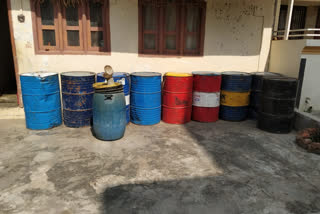 Local crime branch seized 1900 liters of flammable material in Ganesh Nagar