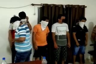 Police arrested 7 people for gambling in Bilaspur