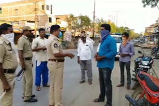 railway koduru police seized the vehicles came out on road