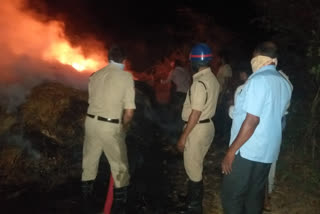 fire accident in prakasam dst  due to sigarate peek