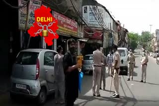 Delhi Police is taking action against those who do not follow lockdown