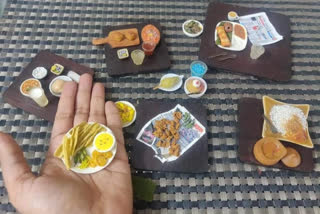 Utilisation of Lockdown: Business woman designs miniature food craft