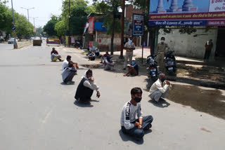 kanpur police take action against who violate lockdown