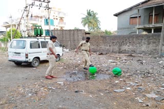 Illegal liquor  Destroy  in Vijayapur