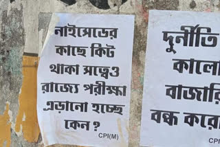 CPI(M) spread poster amid lockdown on corona and ration issue