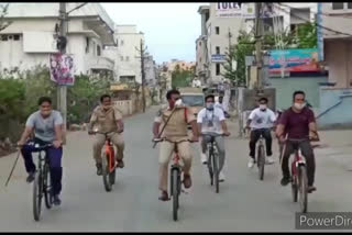 tuni police cycling for awareness on corona