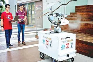 Home cleaning spray Robot