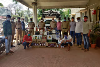 illegal Liquor seize in belagavi