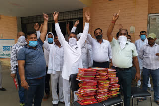 Wheat procurement could not be done on the first day in protest against e-portal policy in gohana