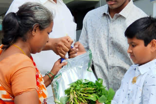 tdp leader chundru rambabu distribute daily needs at mandapet