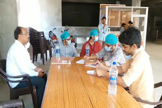 corona tests for 116 persons in yalamanchili