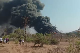 fire on Palghar-Manor road company